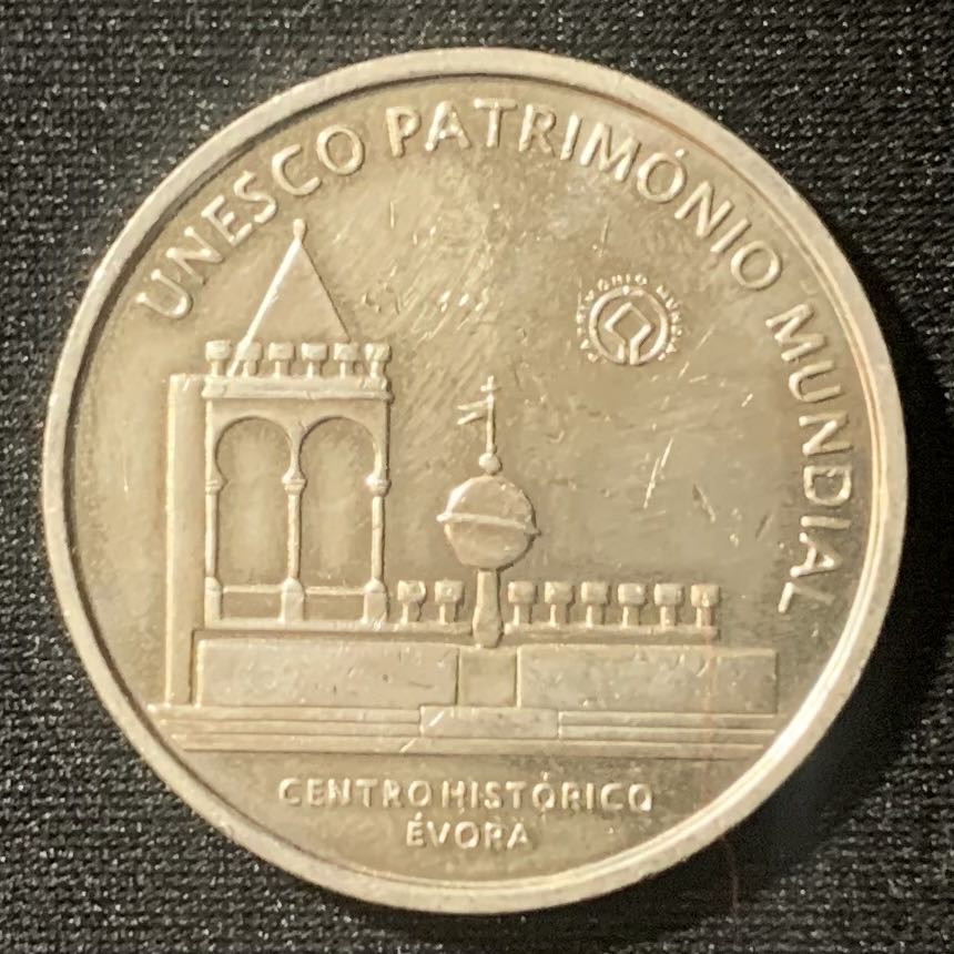 紫瑗钱币—微拍第127期  葡萄牙 2004年 历史名城埃武拉 5欧元 14克 0.5银