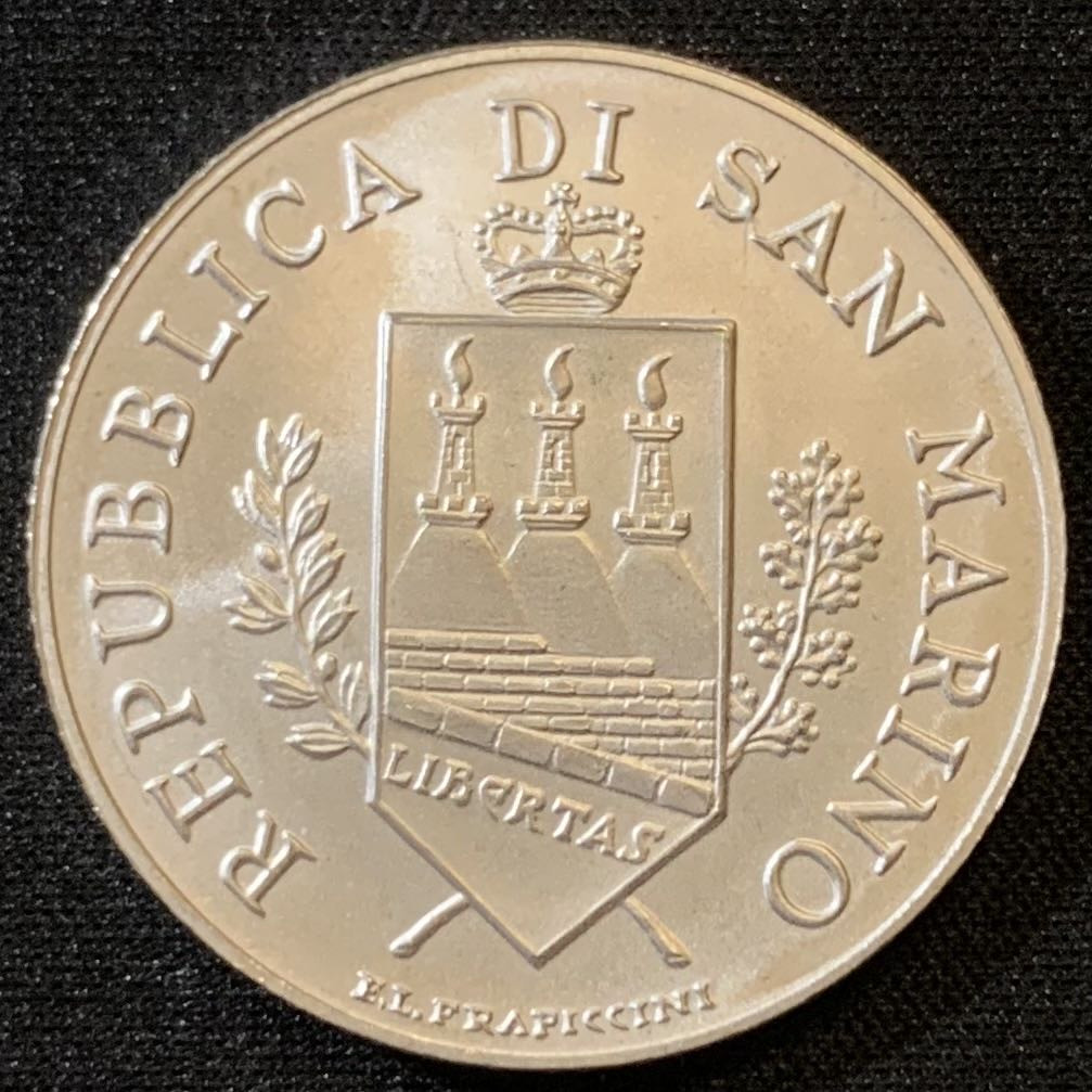 紫瑗钱币—微拍第133期  圣马力诺 2004年 巴特洛莫-柏格斯 5欧元 18克 0.925银