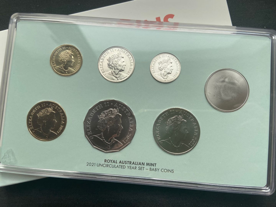 【随心拍&Getcoins】钱币拍卖第八十二期～ 【澳大利亚】2021年新品baby系列套币