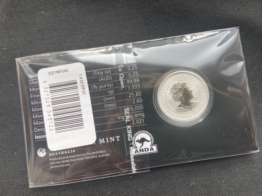 【随心拍&Getcoins】钱币拍卖第八十二期～ 【澳大利亚】生肖牛彩色银币卡册【1/4oz】