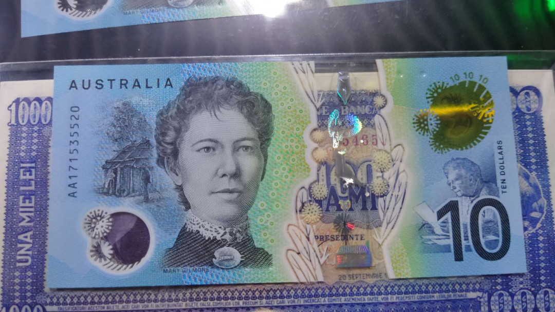 【囧羊收藏】精选微拍第12期（2021年第三期）世界纸币场 2017年澳大利亚10元塑料钞 首发AA冠稀少 全新UNC 尾号520