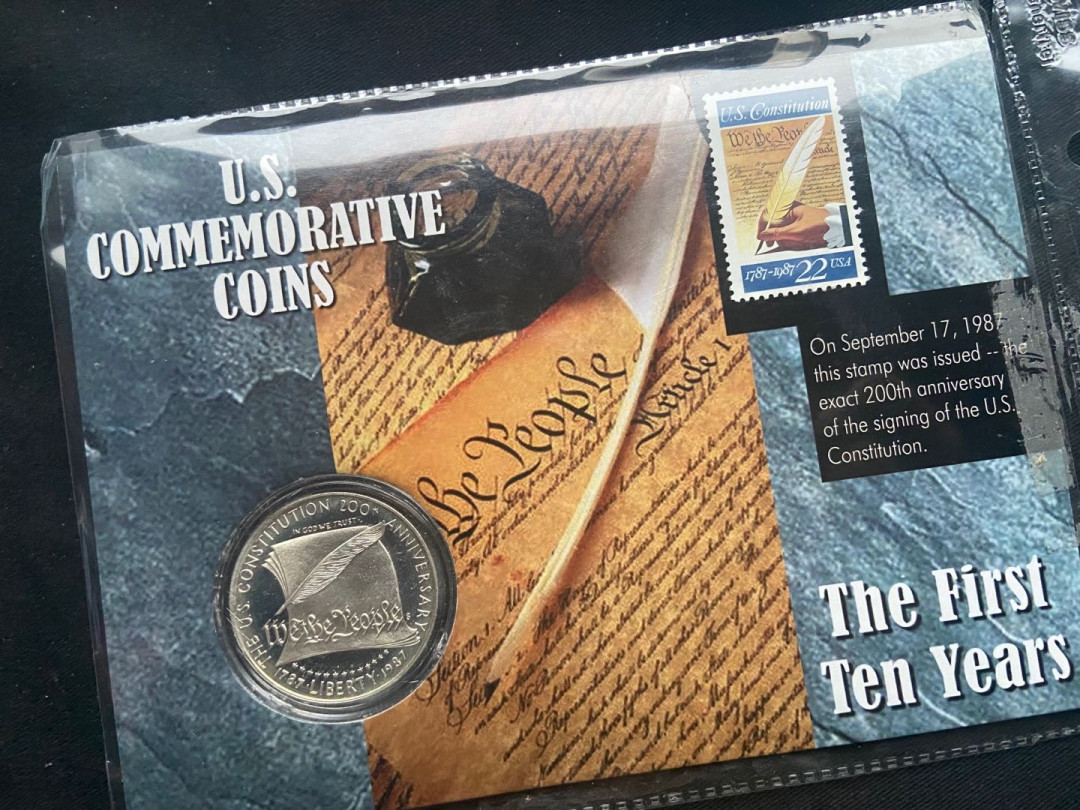 【币观天下】第136期拍卖【直播拍卖】 【美国】获奖币宪法邮币封