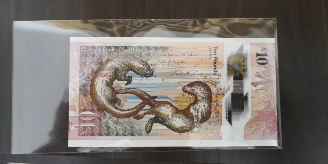《张总收藏》第十期——十全十美 苏格兰皇家银行10镑AA冠UNC