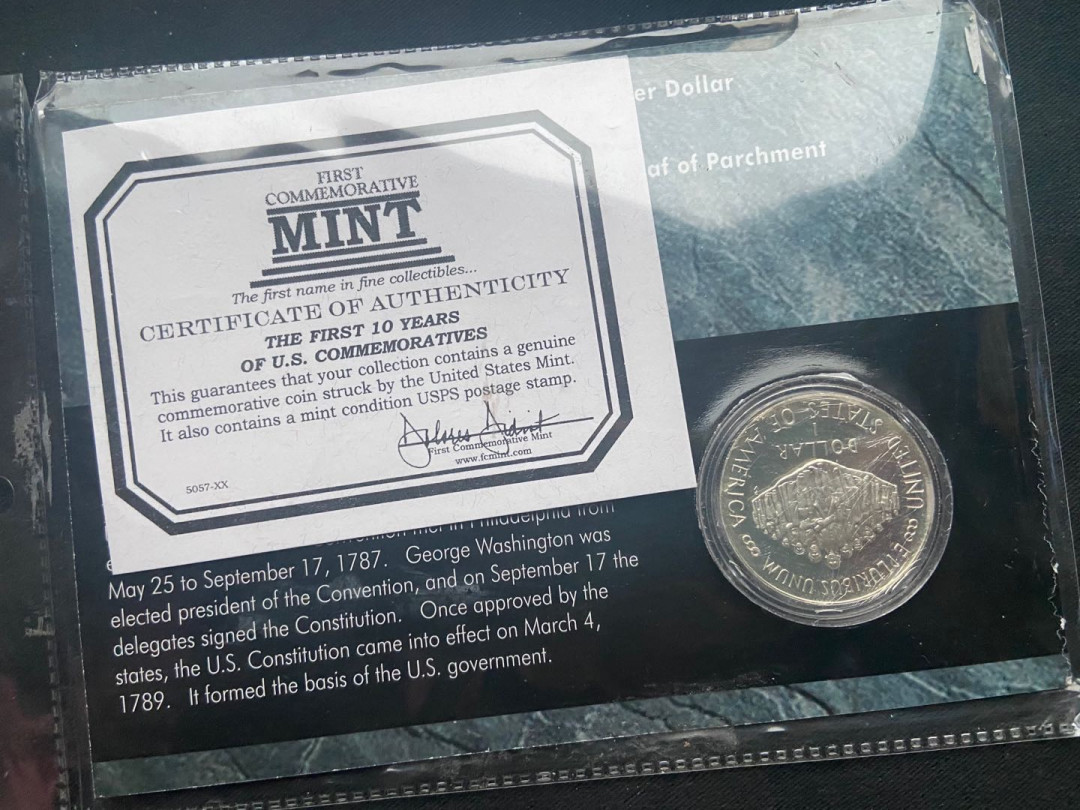 【币观天下】第136期拍卖【直播拍卖】 【美国】获奖币宪法邮币封