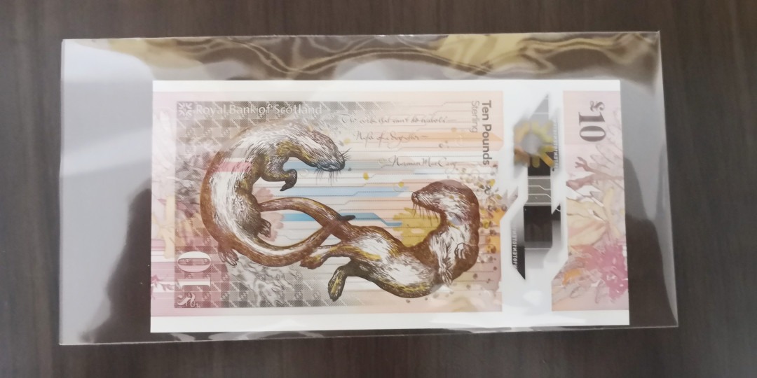 《张总收藏》第十期——十全十美 苏格兰皇家银行10镑AA冠UNC