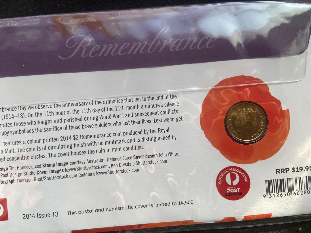 【币观天下】第136期拍卖【直播拍卖】 【澳大利亚】2014年澳大利亚的双色币邮币封
