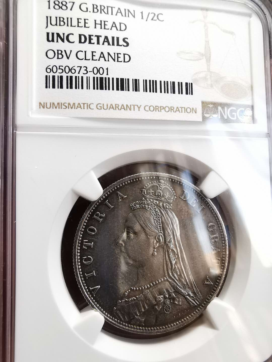 凡希社世界钱币微拍第一百四十六期 1887老维高冠半克朗NGC-UNCD