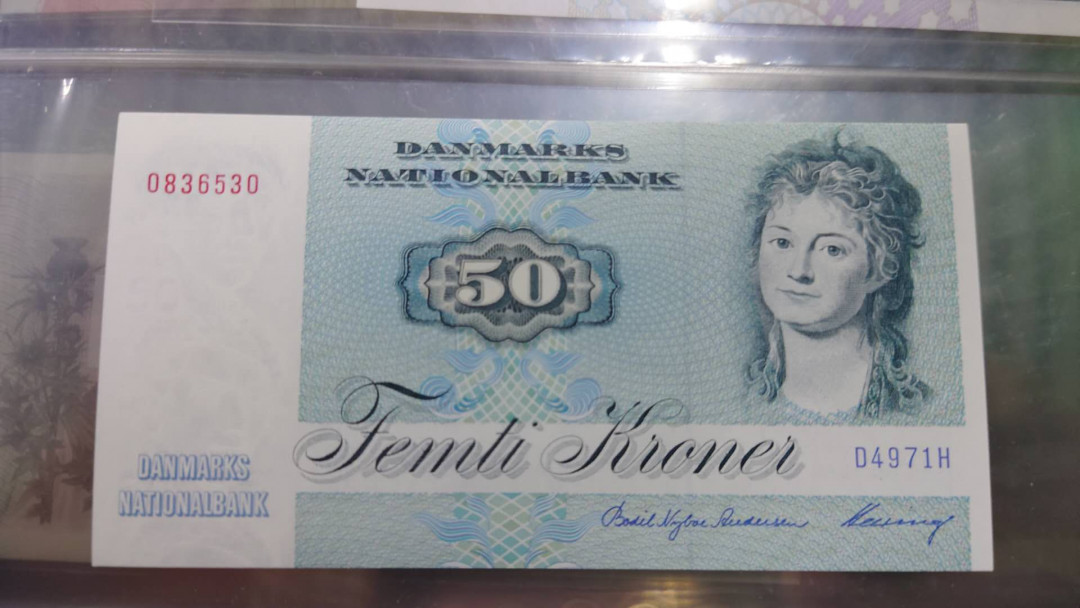 【囧羊收藏】精选微拍第12期（2021年第三期）世界纸币场 1997年丹麦100克朗 欧洲鲫鱼 全新UNC绝品 无47号码