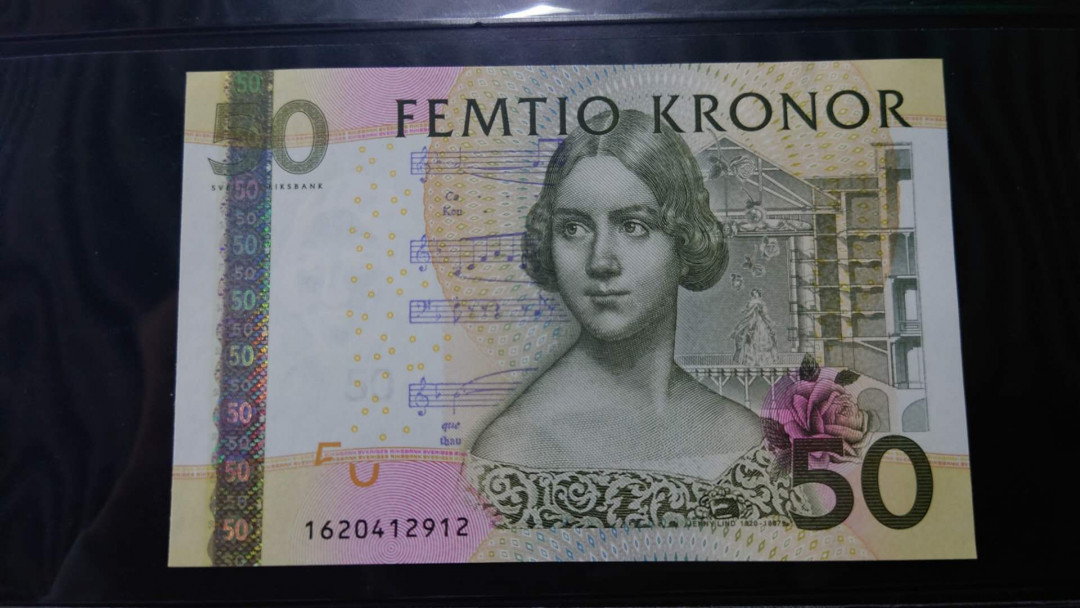 【囧羊收藏】精选微拍第12期（2021年第三期）世界纸币场 瑞典50克朗 夜莺再版 全新UNC绝品