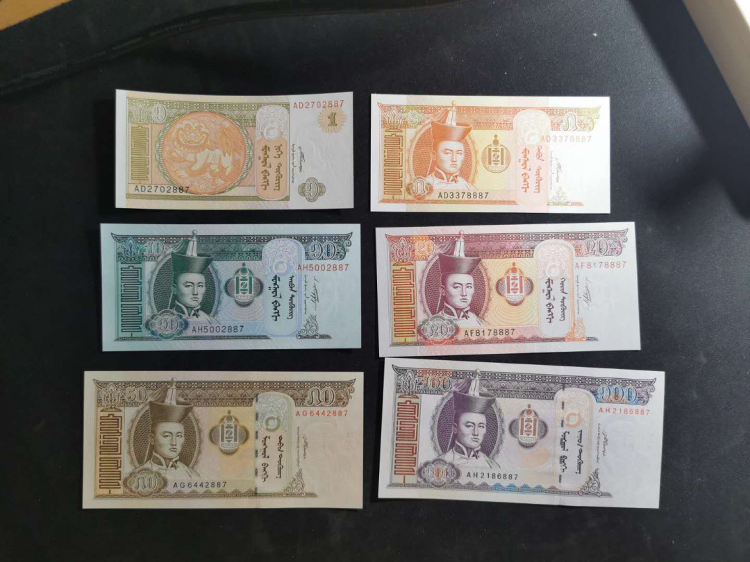 【鲸贝乐淘】千字文·第“晋楚更霸，赵魏困横”号拍卖 【蒙古🇲🇳 】2008年蒙古全套6张，共两套，全新全品UNC 