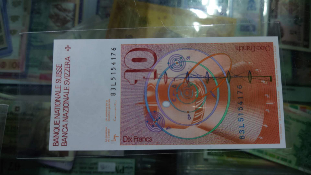 【囧羊收藏】精选微拍第12期（2021年第三期）世界纸币场 1983年瑞士10法郎 全新UNC绝品
