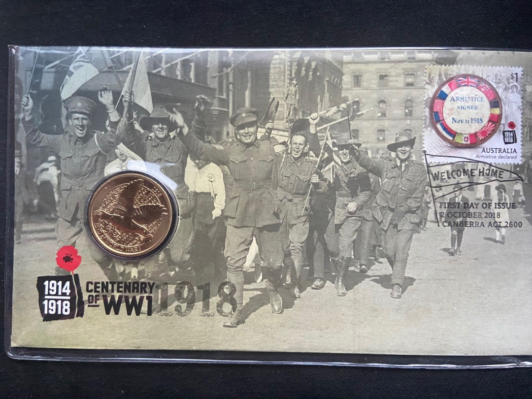 【币观天下】第137场钱币拍卖【直播拍卖】【今年最后一场】 【澳大利亚】2018一战纪念卡册【铜币】