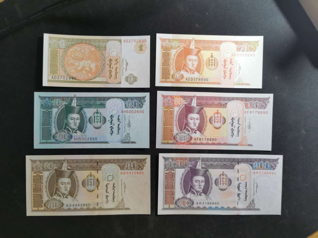 【鲸贝乐淘】千字文·第“晋楚更霸，赵魏困横”号拍卖 【蒙古🇲🇳 】2008年蒙古全套6张，共两套，全新全品UNC 