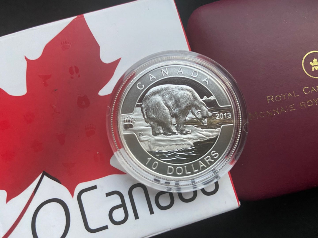 【币观天下】第137场钱币拍卖【直播拍卖】【今年最后一场】 【加拿大】2013北极熊银币