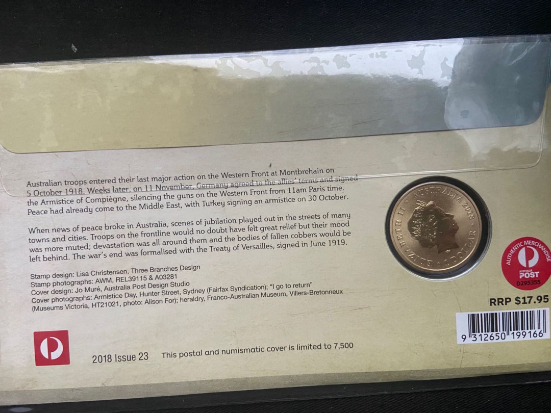 【币观天下】第137场钱币拍卖【直播拍卖】【今年最后一场】 【澳大利亚】2018一战纪念卡册【铜币】