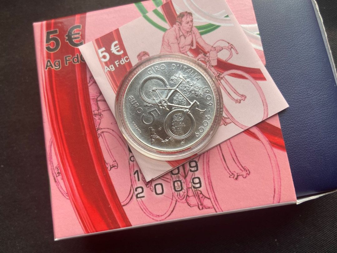 【币观天下】第137场钱币拍卖【直播拍卖】【今年最后一场】 【意大利】 2009环意自行车赛100周年5欧银币