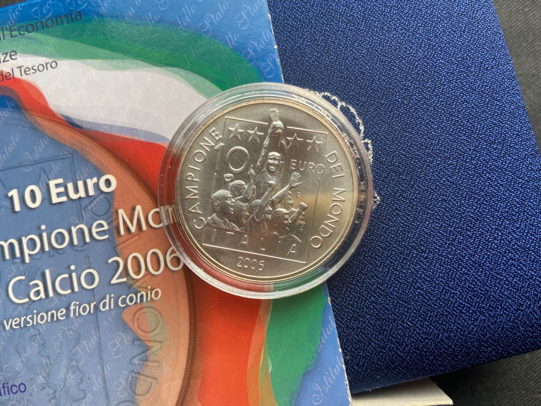 【币观天下】第137场钱币拍卖【直播拍卖】【今年最后一场】 【意大利】2006年意大利fifa世界杯夺冠10欧普制