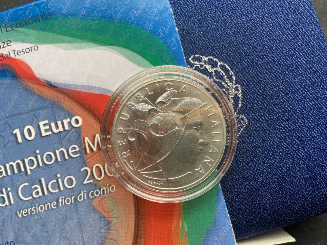 【币观天下】第137场钱币拍卖【直播拍卖】【今年最后一场】 【意大利】2006年意大利fifa世界杯夺冠10欧普制