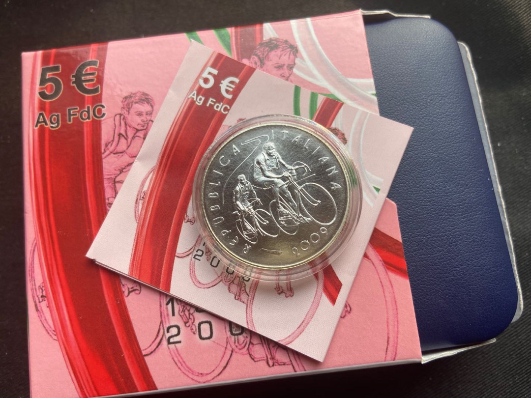 【币观天下】第137场钱币拍卖【直播拍卖】【今年最后一场】 【意大利】 2009环意自行车赛100周年5欧银币