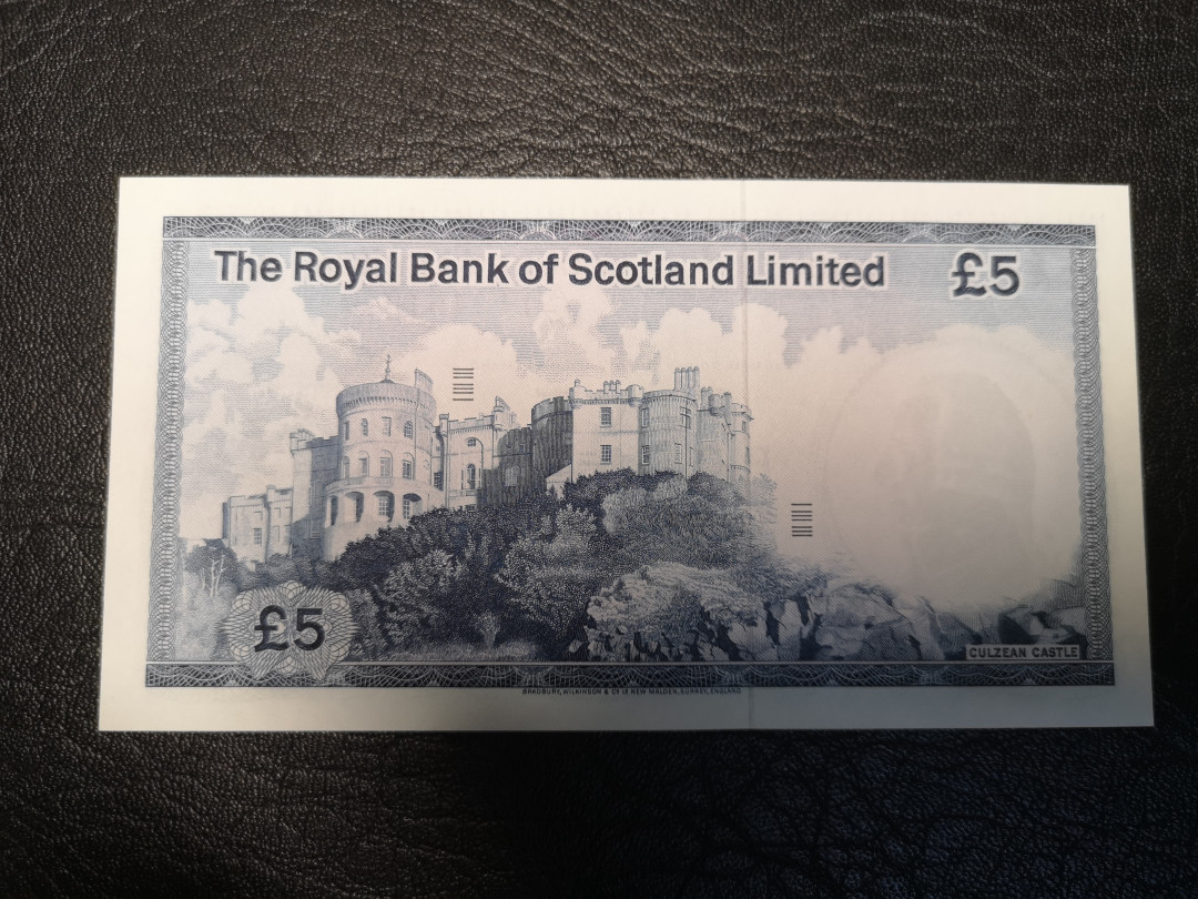《外钞收藏家》2021年第3拍（98期） 苏格兰1978年5镑 全新unc BWC作品
