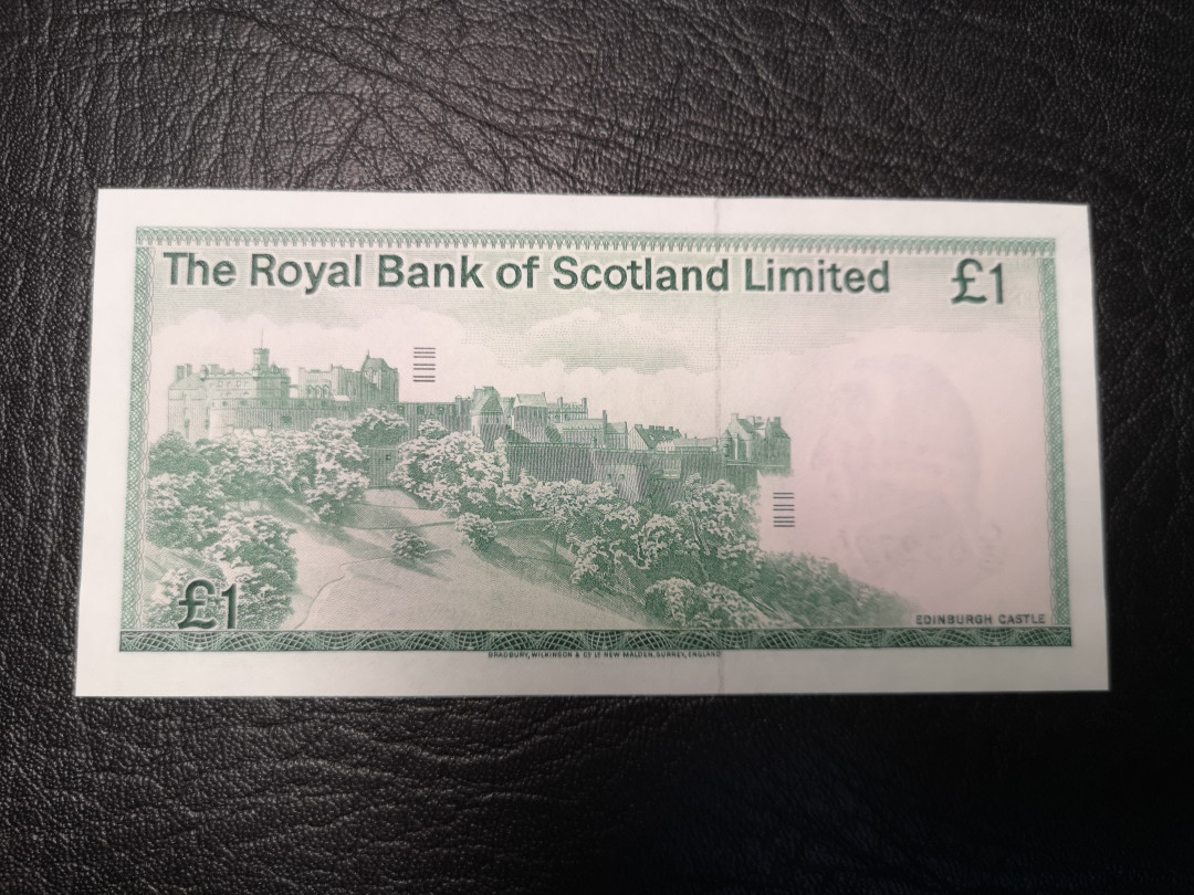 《外钞收藏家》2021年第3拍（98期） 苏格兰1981年1镑 全新unc BWC作品