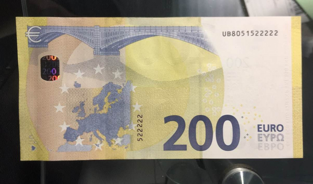 【囧羊收藏】精选微拍第12期（2021年第三期）世界纸币场 2019年版200欧元 全新UNC绝品 罕见老虎号22222全程无47