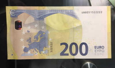 【囧羊收藏】精选微拍第12期（2021年第三期）世界纸币场 - 2019年版200欧元 全新UNC绝品 罕见老虎号22222全程无47