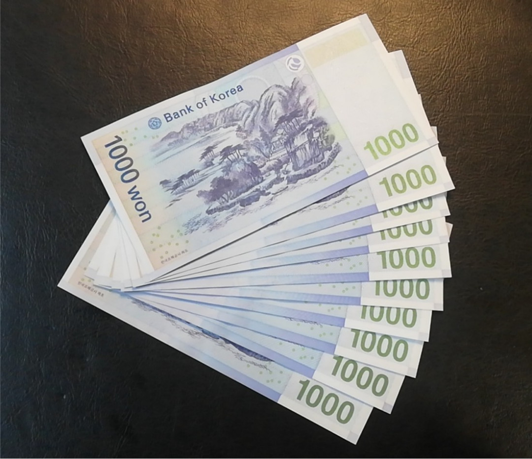 【YSculture】世界纸币 精选拍卖.第19期--各国钱币 全新 UNC 韩国 1000  一组10张 