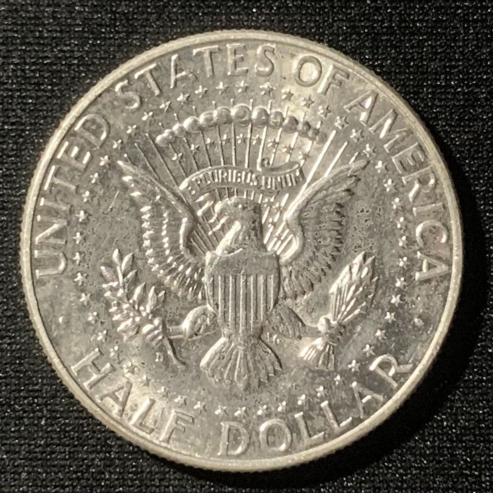 紫瑗钱币—微拍第128期  美国 1964年 肯尼迪 50美分 12.5克 0.9银