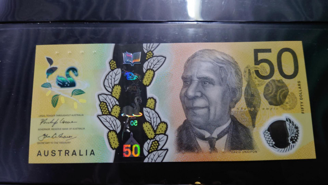 【囧羊收藏】精选微拍第13期（2021年第四期）~纸币硬币混合篇 2018年澳大利亚50元塑料钞 错版 全新绝品塑料窗口完美无划伤