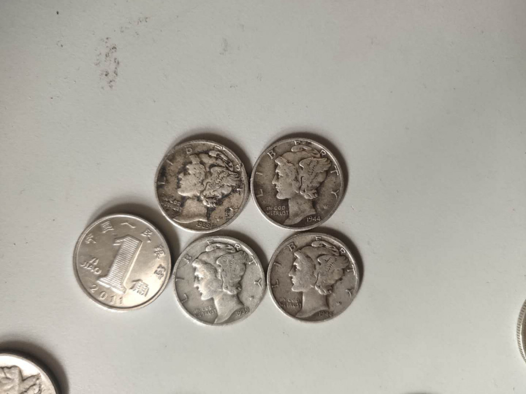 N&C第3期: 近现代外国银币专场 美国小飞人银币四枚