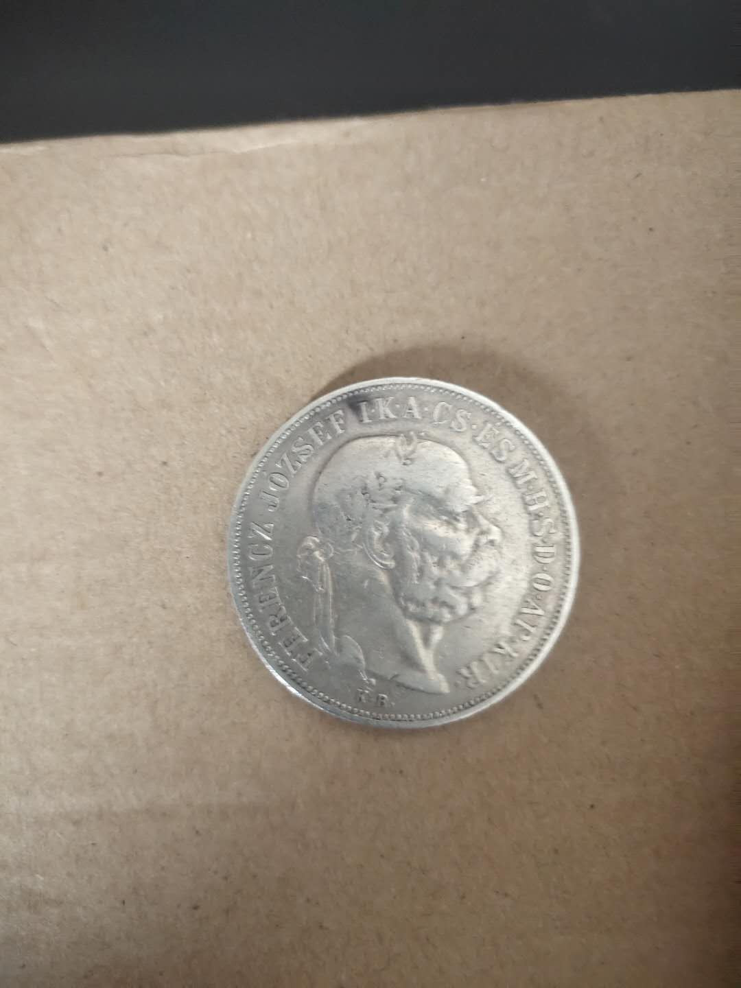 N&C第3期: 近现代外国银币专场 1860年奥地利5克朗大银币弗朗茨皇帝 茜茜公主的老公 双天使版