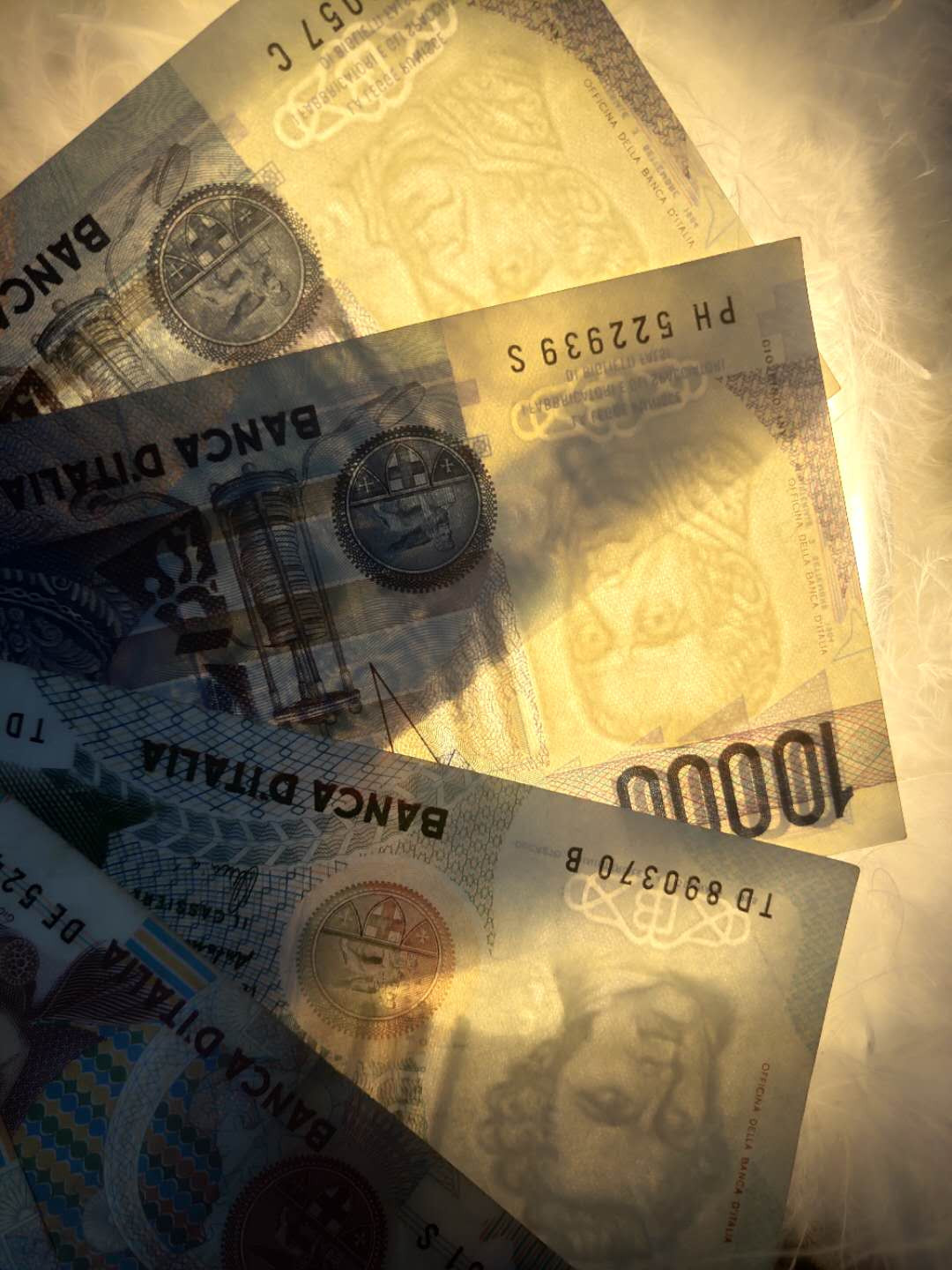 N&C第5期 最后一拍: 外国纸币裸钞专场 意大利里拉5张 流通品