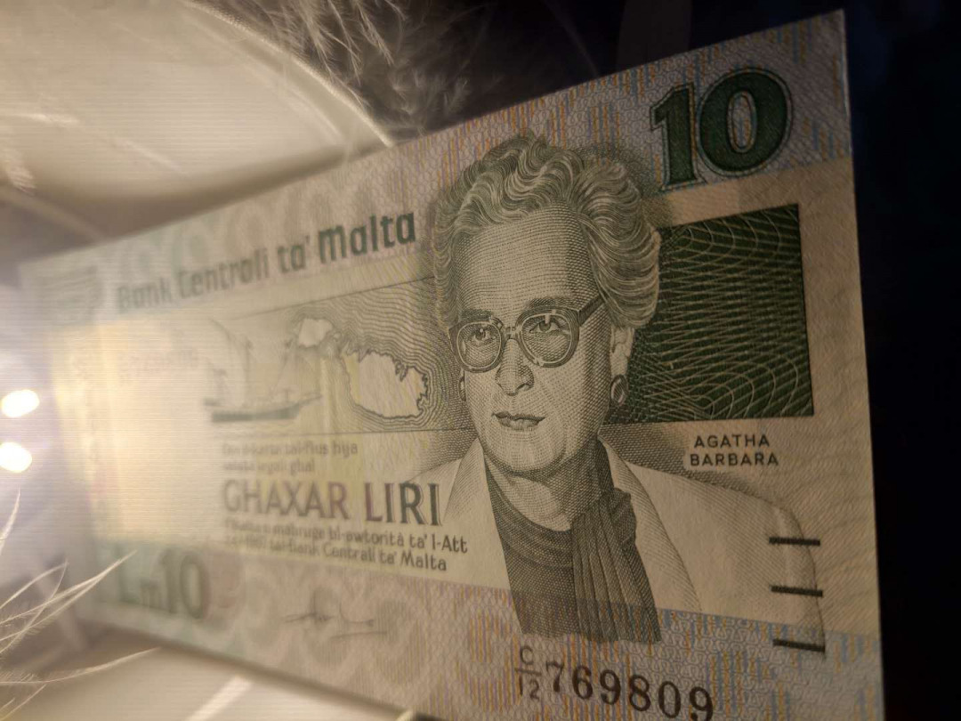 N&C第5期 最后一拍: 外国纸币裸钞专场 1967马耳他10里拉 UNC-