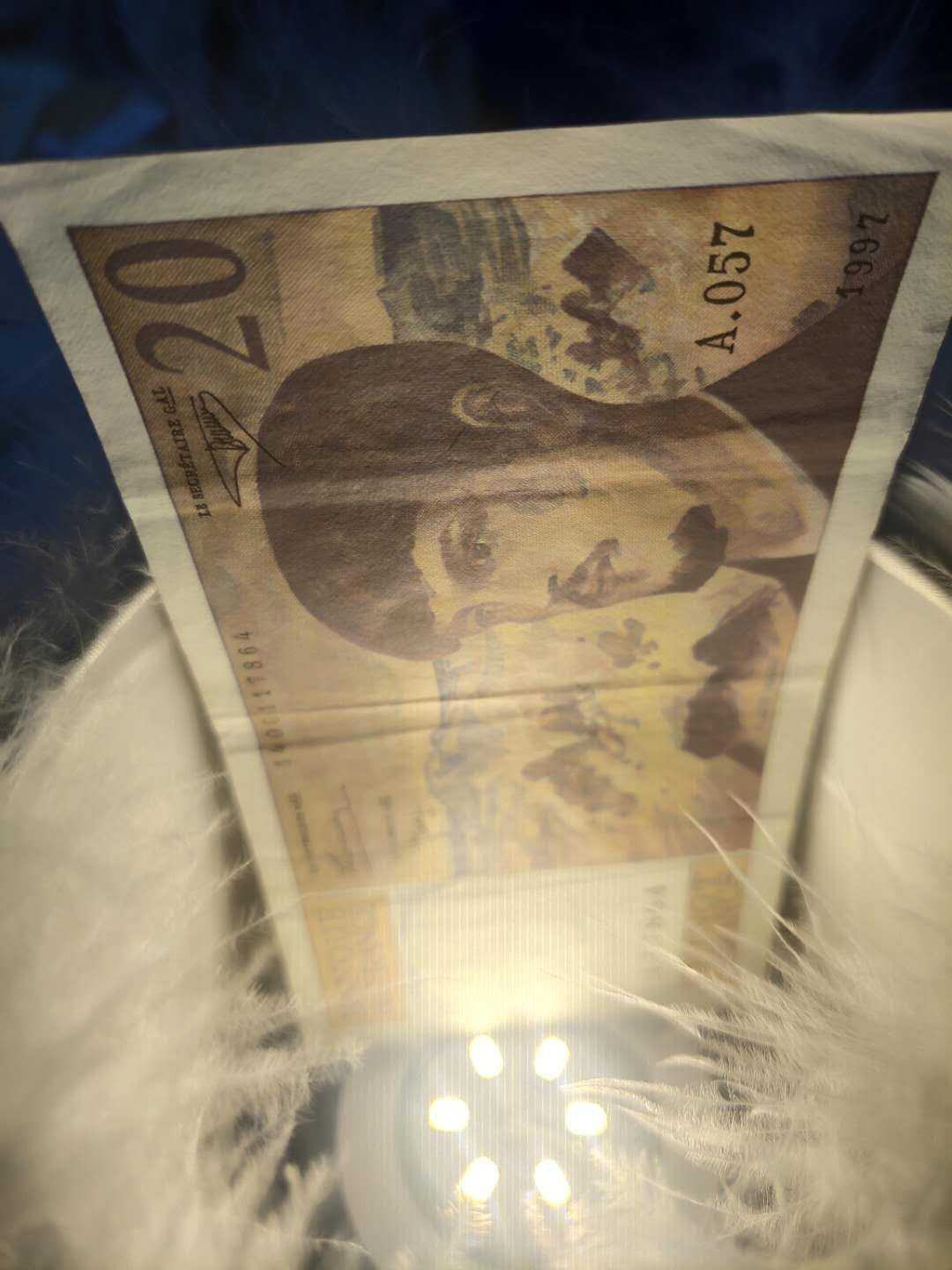 N&C第5期 最后一拍: 外国纸币裸钞专场 法国法郎三张 德彪西和艾菲尔 八到九品