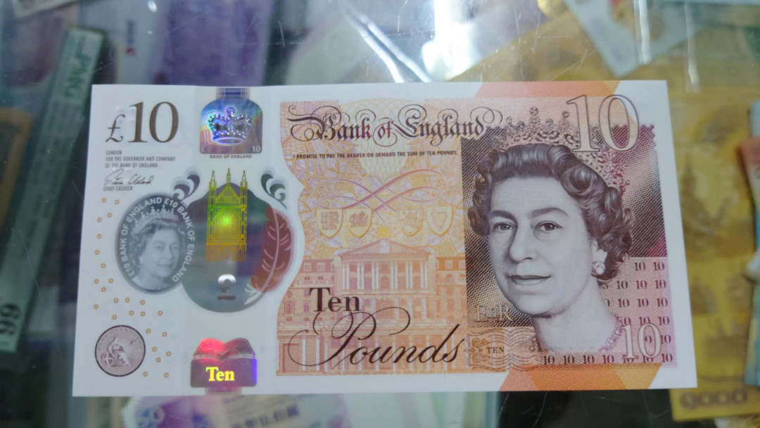 【囧羊收藏】精选微拍第13期（2021年第四期）~纸币硬币混合篇 2017年英国G序列10镑 塑料钞 首发AA冠 全新绝品无47