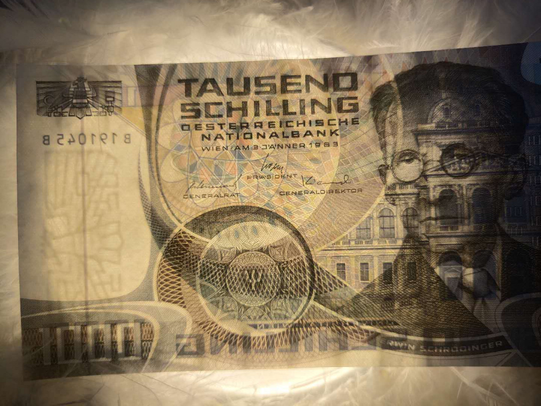 N&C第5期 最后一拍: 外国纸币裸钞专场 薛定谔奥地利1000先令 九品有折