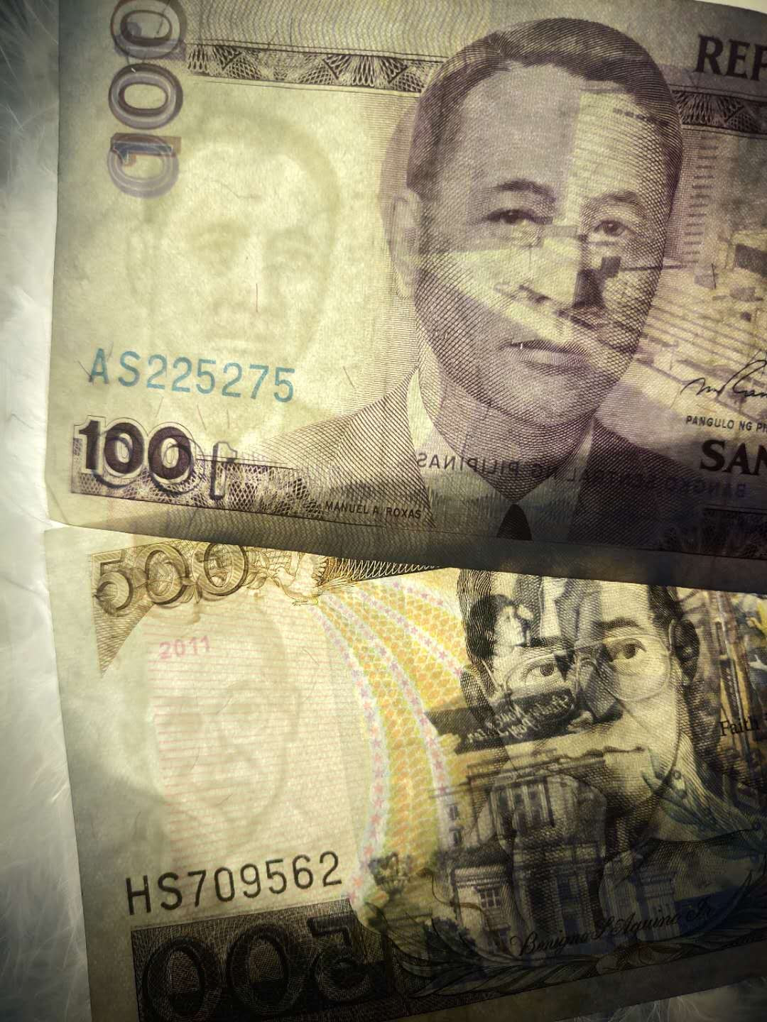 N&C第6期: 新春混合场 菲律宾比索两张 500为全新