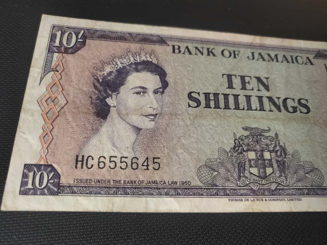N&C第5期 最后一拍: 外国纸币裸钞专场 牙买加早期10先令，紫色女王 品如图，珍贵品种