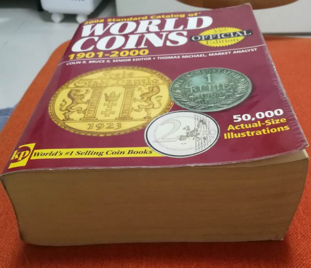 N&C第4期: 中外古钱币专场 上期补拍: 2008年版克劳斯世界硬币目录 七到八品 黑白 兼具参考价值和收藏价值