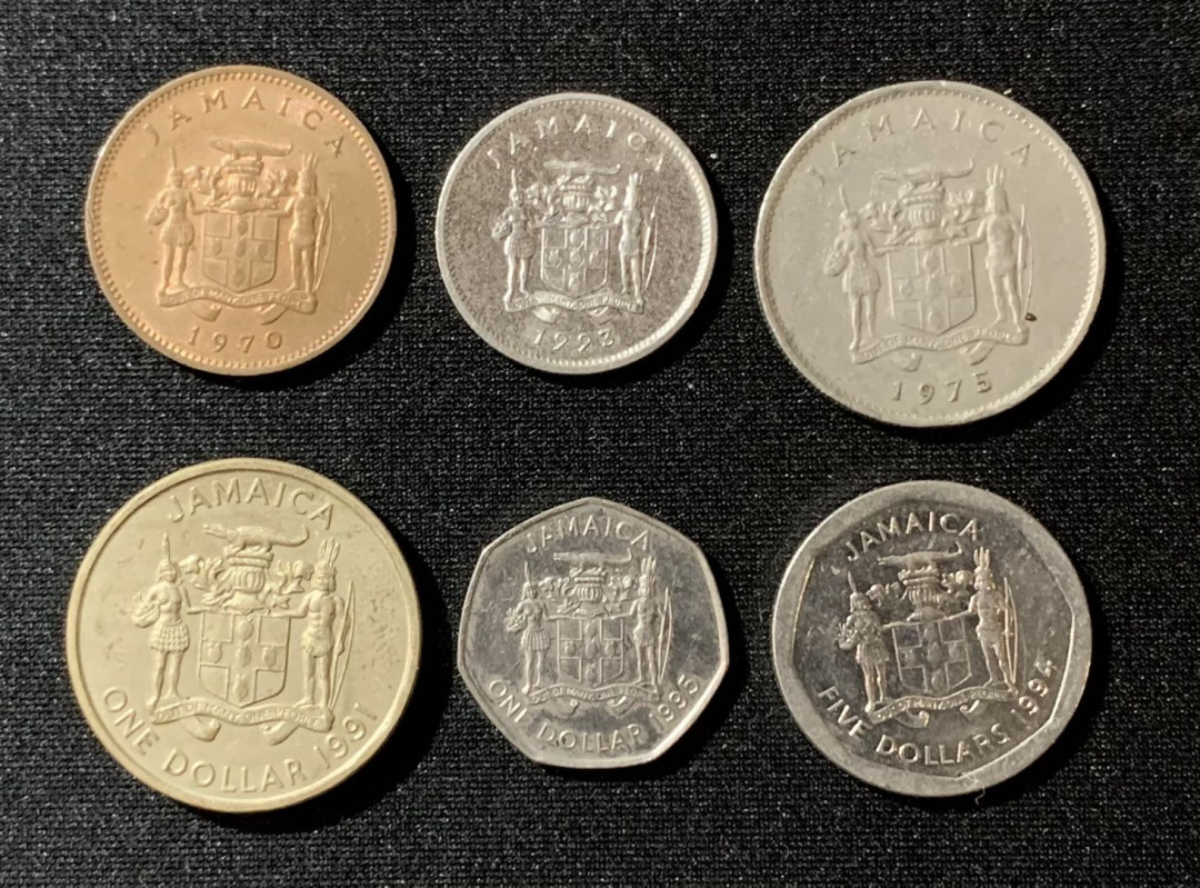 紫瑗钱币—微拍第129期  牙买加 各时期流通银币 6枚一组