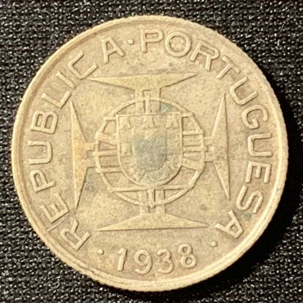 紫瑗钱币—微拍第129期  葡属莫桑比克 1938年 2.5埃斯库多 3.5克 0.65银