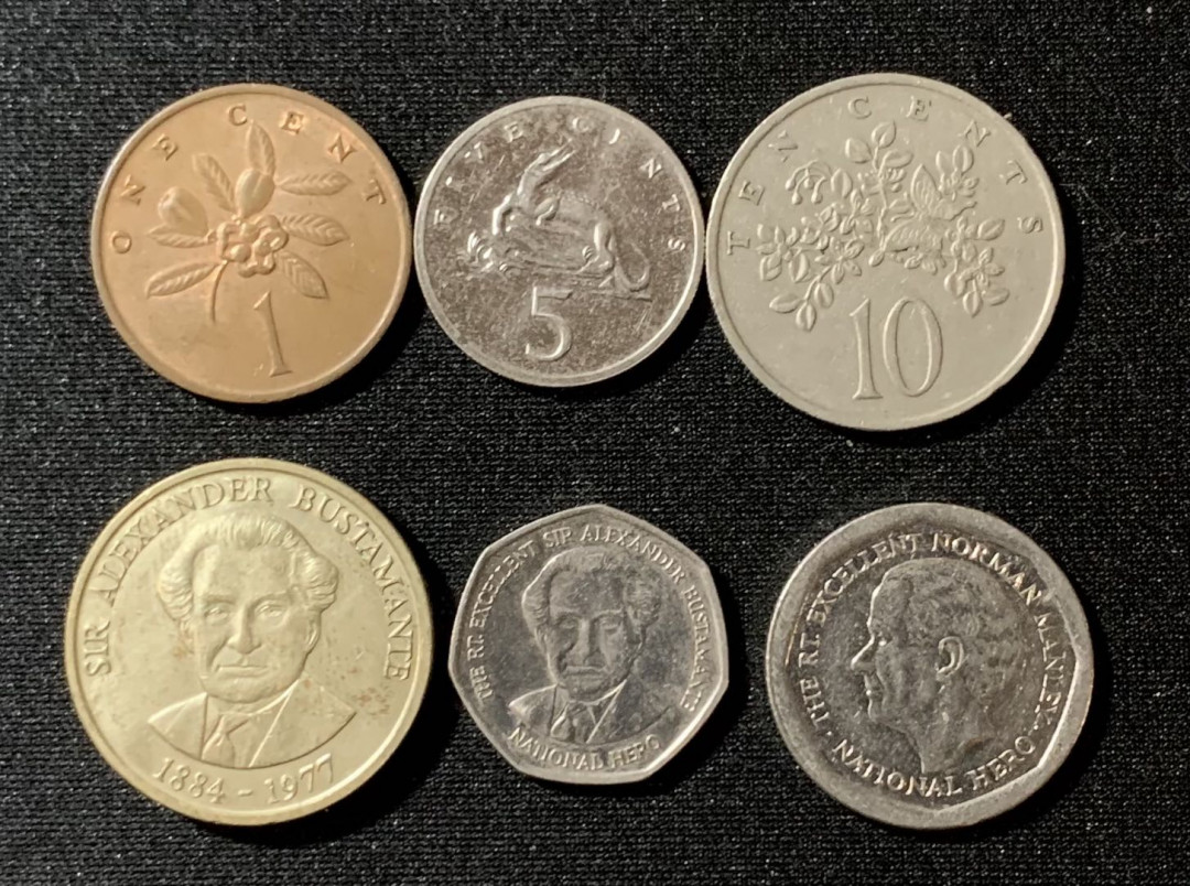 紫瑗钱币—微拍第129期  牙买加 各时期流通银币 6枚一组