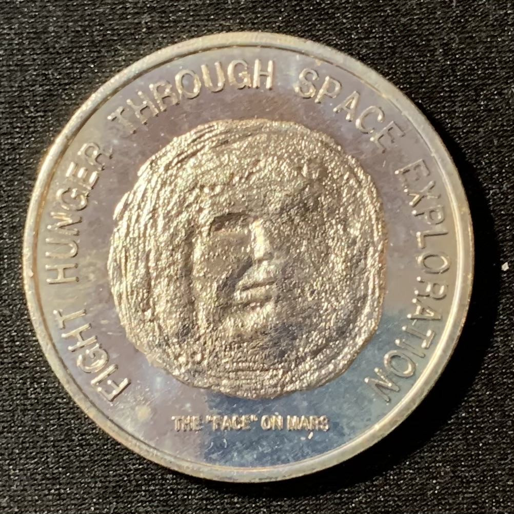 紫瑗钱币—微拍第129期  利比里亚 1996年 火星脸 50元 克朗型 镍币