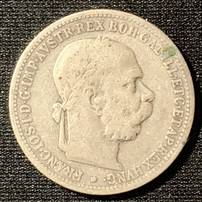 紫瑗钱币—微拍第129期  奥匈帝国 1893年 约瑟夫二世 1克朗 5克 0.835银