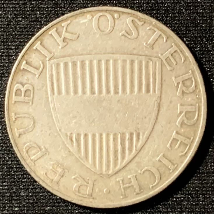 紫瑗钱币—微拍第129期  奥地利 1958年 女神 10先令 7.5克 0.64银