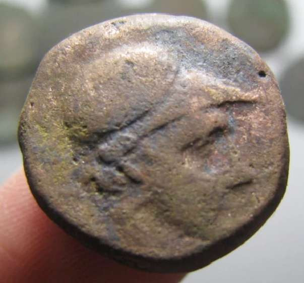 N&C第4期: 中外古钱币专场 公元前古希腊本都王朝战神马尔斯铜币