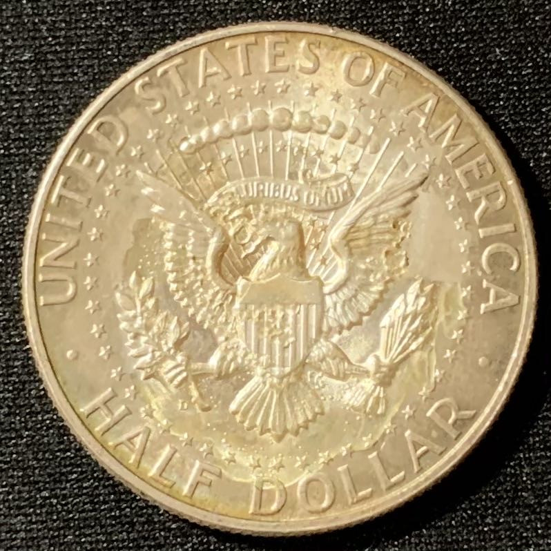 紫瑗钱币—微拍第129期  美国 1964年 肯尼迪 50美分 12.5克 0.9银