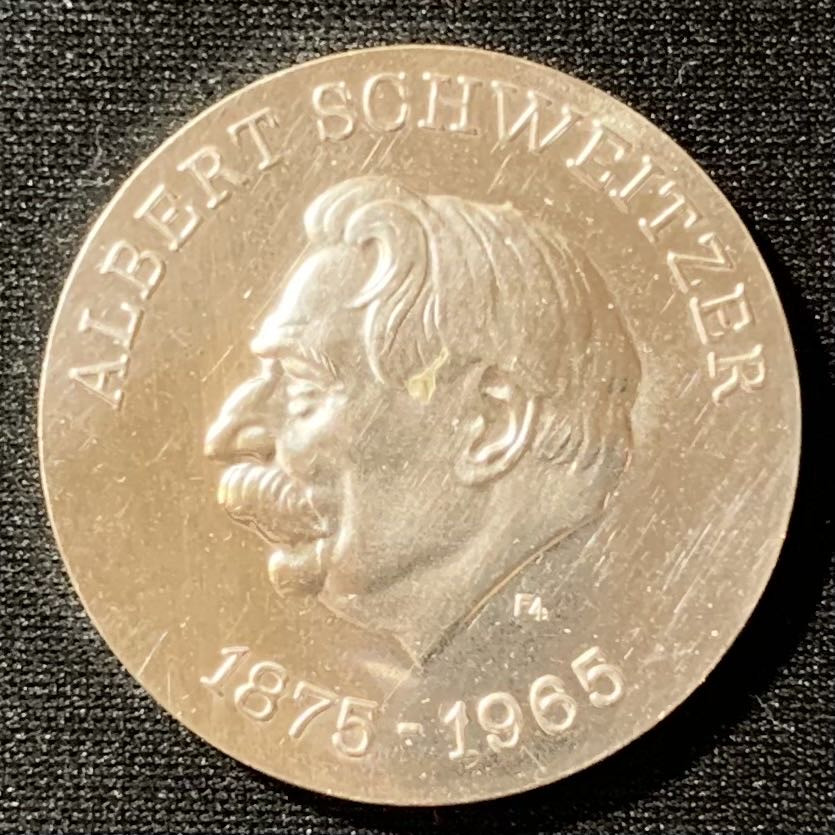 紫瑗钱币—微拍第129期  德国 东德 1975年 艾伯特·史威哲诞辰100周年 10马克 17克 0.625银