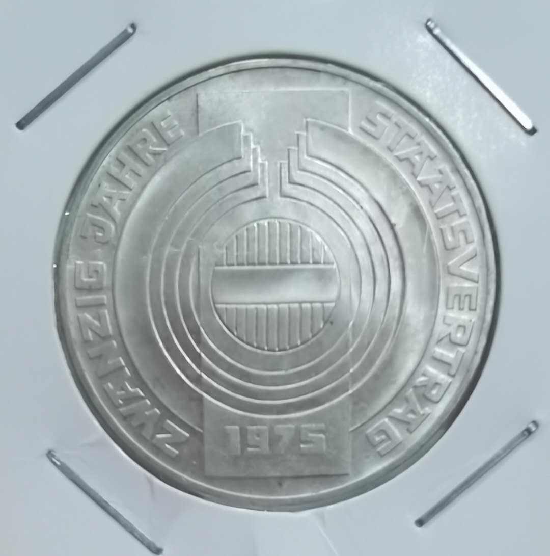 北京马甸外币专卖微拍第四十一期，金银币专场，陆续上新，欢迎关注 1975年奥地利100先令纪念银币，重量：24克，成色：640，品相如图